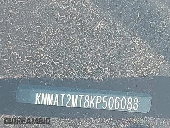 2019 Nissan Rogue SV with VIN KNMAT2MT8KP506083, listed as a IAAI auction lot 41965304 with 99,872 mi miles and . Bid and sale history available at DreamBid. Image 9.