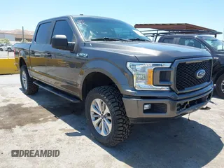 2018 Ford F-150 XL with VIN 1FTEW1CP5JKF60945, listed as a IAAI auction lot 42483711 with 112,413 mi miles and . Bid and sale history available at DreamBid. Image 1.