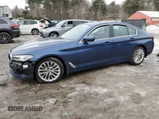 2022 BMW 5 Series 530i xDrive with VIN WBA13BJ04NCJ08677, listed as a Copart auction lot 46466225 with Not Provided miles and Salvage Title. Bid and sale history available at carsss.com. Image 1.
