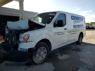 2017 Nissan NV Cargo S z VIN 1N6BF0KM4HN808449, wystawiony jako Copart lot #46137235 z przebiegiem 79 136 mil mil oraz Szkoda całkowita • Salvage title. Historia ofert i sprzedaży dostępna na DreamBid. Obrazek 1.