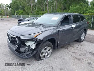 2023 Toyota Highlander L with VIN 5TDKDRAH6PS028110, listed as a IAAI auction lot 42427535 with 47,040 mi miles and . Bid and sale history available at DreamBid. Image 18.