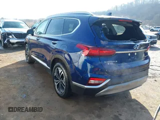 2019 Hyundai Santa Fe Ultimate with VIN 5NMS5CAA6KH117104, listed as a IAAI auction lot 41639157 with 75,507 mi miles and . Bid and sale history available at DreamBid. Image 3.