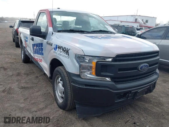 2018 Ford F-150 XL with VIN 1FTMF1CB7JKF68576, listed as a IAAI auction lot 41838856 with 15,396 mi miles. Bid and sale history available at carsss.com. Image 1.