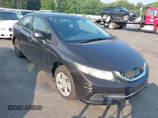 2013 Honda Civic LX z VIN 19XFB2F55DE015397, wystawiony jako IAAI lot #42402341 z przebiegiem 254 195 mil mil oraz . Historia ofert i sprzedaży dostępna na DreamBid. Obrazek 1.