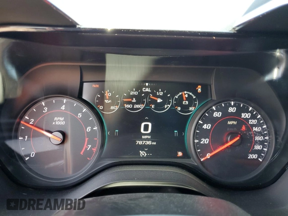 2018 Chevrolet Camaro 2SS with VIN 1G1FG1R75J0187287, listed as a Copart auction lot 64708634 with 78,736 mi miles and Salvage title. Bid and sale history available at DreamBid. Image 9.
