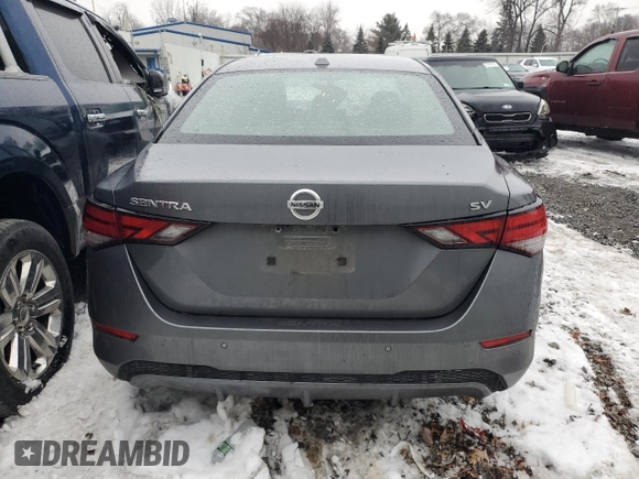 2021 Nissan Sentra SV with VIN 3N1AB8CV1MY220475, listed as a Copart auction lot 43000895 with 46,058 mi miles and Salvage Title. Bid and sale history available at DreamBid. Image 6.