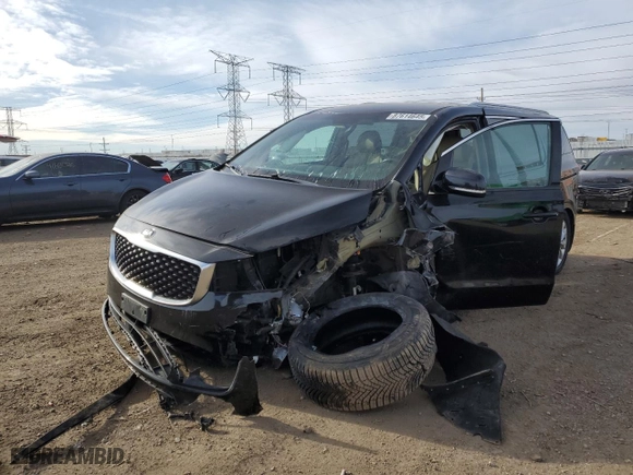 2017 Kia Sedona EX with VIN KNDMC5C12H6256692, listed as a Copart auction lot 87614645 with 78,887 mi miles and Salvage Title. Bid and sale history available at carsss.com. Image 1.
