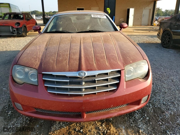 2004 Chrysler Crossfire with VIN 1C3AN69L64X003301, listed as a Copart auction lot 68421894 with 56837 miles and Salvage Title. Bid and sale history available at carsss.com. Image 5.