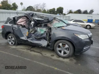 2016 Acura MDX with VIN 5FRYD3H27GB020321, listed as a Copart auction lot 41622385 with 0 mi miles and Non Repairable. Bid and sale history available at carsss.com. Image 4.