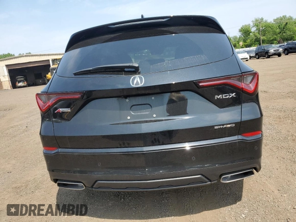 2024 Acura MDX w/A-Spec Package with VIN 5J8YE1H08RL001232, listed as a Copart auction lot 60906385 with 61,898 mi miles and Salvage title. Bid and sale history available at DreamBid. Image 6.