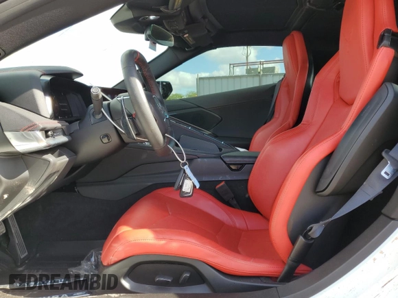 2023 Chevrolet Corvette 1LT with VIN 1G1YA2D40P5138801, listed as a Copart auction lot 86549314 with 6,374 mi miles and Salvage title. Bid and sale history available at DreamBid. Image 7.