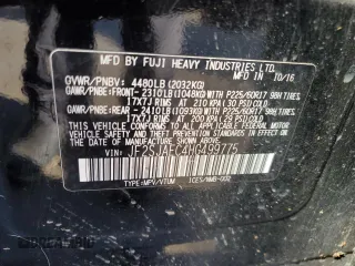 2017 Subaru Forester Premium with VIN JF2SJAEC4HG499775, listed as a Copart auction lot 41508935 with 129,064 mi miles and Salvage Title. Bid and sale history available at carsss.com. Image 12.