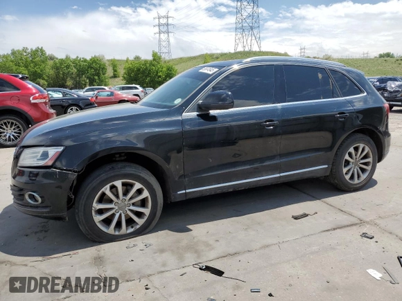 2013 Audi Q5 Premium Plus with VIN WA1LFAFP7DA091851, listed as a Copart auction lot 59974945 with 127,335 mi miles and Salvage title. Bid and sale history available at DreamBid. Image 1.