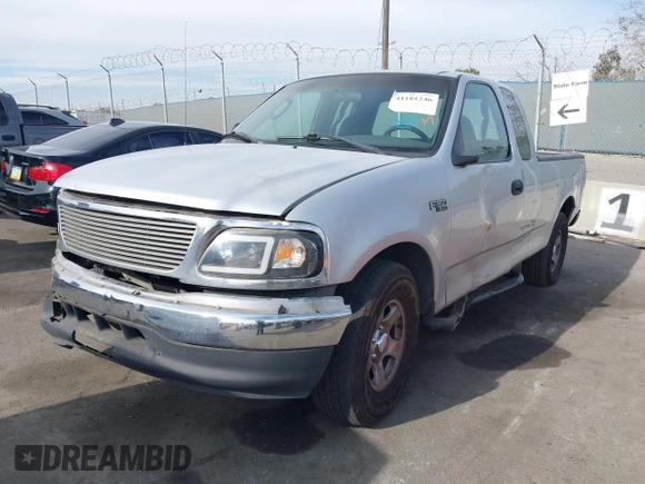 2002 Ford F-150 XL with VIN 1FTRX17262NB99755, listed as a IAAI auction lot 41181246 with 1 mi miles. Bid and sale history available at carsss.com. Image 18.