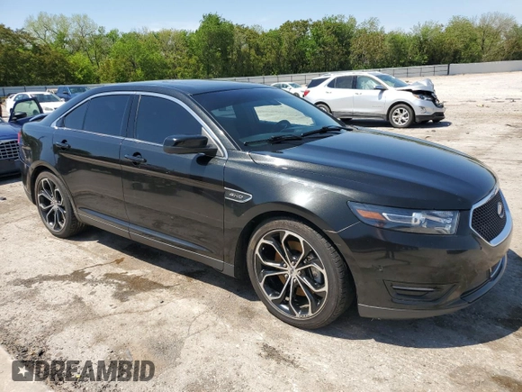 2013 Ford Taurus SHO z VIN 1FAHP2KT7DG133620, wystawiony jako Copart lot #54219005 z przebiegiem Nie podano mil oraz Szkoda całkowita • Salvage title. Historia ofert i sprzedaży dostępna na DreamBid. Obrazek 4.