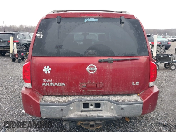 2005 Nissan Armada SE z VIN 5N1AA08B85N706842, wystawiony jako IAAI lot #41532244 z przebiegiem 123 630 mil mil oraz . Historia ofert i sprzedaży dostępna na DreamBid. Obrazek 16.