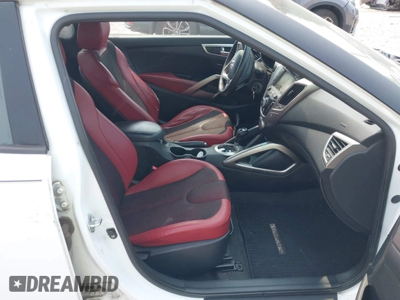 2012 Hyundai Veloster w/Gray Int with VIN KMHTC6AD3CU051395, listed as a IAAI auction lot 42489038 with 153,319 mi miles and . Bid and sale history available at DreamBid. Image 5.