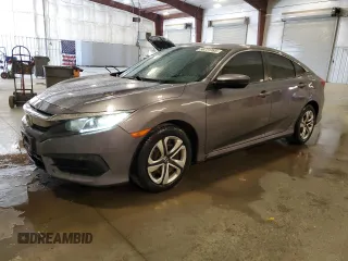 2017 Honda Civic LX with VIN 19XFC2F55HE023048, listed as a Copart auction lot 56731385 with 186,722 mi miles and Salvage Title. Bid and sale history available at DreamBid. Image 1.