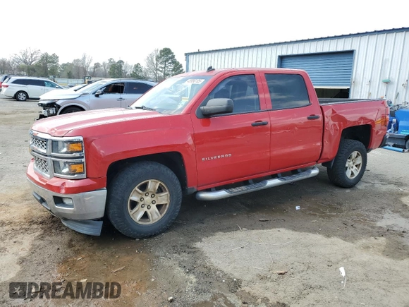 2014 Chevrolet Silverado 1500 LT with VIN 3GCPCREH3EG253714, listed as a Copart auction lot 48996105 with 154,558 mi miles and Salvage Title. Bid and sale history available at DreamBid. Image 1.