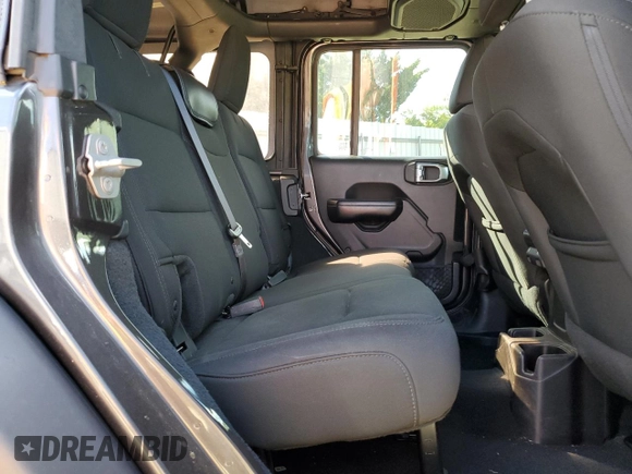 2018 Jeep Wrangler Unlimited Sport S with VIN 1C4HJXDG9JW273212, listed as a Copart auction lot 57762035 with 79,678 mi miles and Salvage title. Bid and sale history available at DreamBid. Image 10.