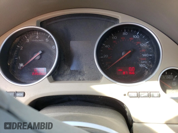 2003 Audi A4 1.8T with VIN WAUAC48H83K021679, listed as a Copart auction lot 56207854 with 87,166 mi miles and Salvage Title. Bid and sale history available at carsss.com. Image 9.