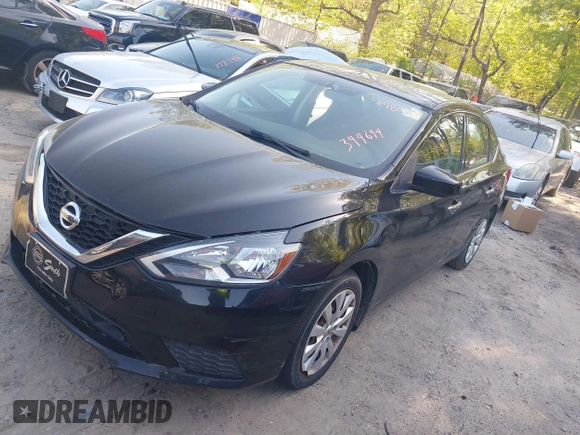 2019 Nissan Sentra S with VIN 3N1AB7AP3KY344694, listed as a IAAI auction lot 41980872 with 151,371 mi miles. Bid and sale history available at carsss.com. Image 2.