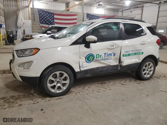 2018 Ford EcoSport SE with VIN MAJ6P1ULXJC169271, listed as a Copart auction lot 45758335 with NaN miles and Salvage Title. Bid and sale history available at carsss.com. Image 1.