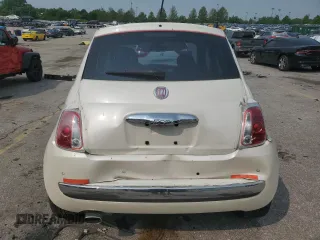 2012 FIAT 500 Lounge with VIN 3C3CFFCR9CT127351, listed as a Copart auction lot 59026495 with 78,147 mi miles and Salvage title. Bid and sale history available at DreamBid. Image 6.