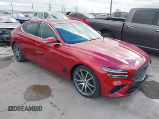 2023 Genesis G70 2.0T with VIN KMTG34TAXPU125013, listed as a IAAI auction lot 41286145 with 38,108 mi miles. Bid and sale history available at carsss.com. Image 1.