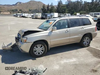 2007 Toyota Highlander Hybrid w/3rd Row with VIN JTEDW21A970021759, listed as a Copart auction lot 71891704 with 0 mi miles and Salvage Title. Bid and sale history available at carsss.com. Image 1.