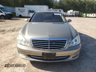 2007 Mercedes-Benz S 550 with VIN WDDNG71X07A053622, listed as a Copart auction lot 53254235 with 147,010 mi miles and Salvage Title. Bid and sale history available at DreamBid. Image 5.