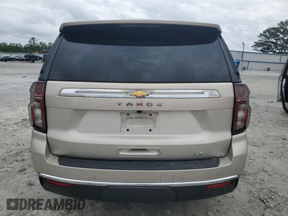 2021 Chevrolet Tahoe LT with VIN 1GNSCNKD0MR227811, listed as a Copart auction lot 54893005 with 48,150 mi miles and Salvage title. Bid and sale history available at DreamBid. Image 6.