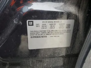 2012 Chevrolet Cruze LTZ with VIN 1G1PH5SC3C7407939, listed as a Copart auction lot 52715615 with 134,253 mi miles and Salvage Title. Bid and sale history available at carsss.com. Image 12.