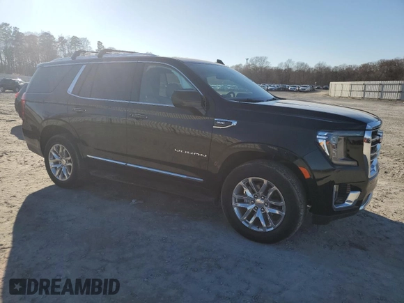 2022 GMC Yukon SLT with VIN 1GKS2BKD1NR148972, listed as a Copart auction lot 45139625 with 25,640 mi miles and Salvage Title. Bid and sale history available at carsss.com. Image 4.