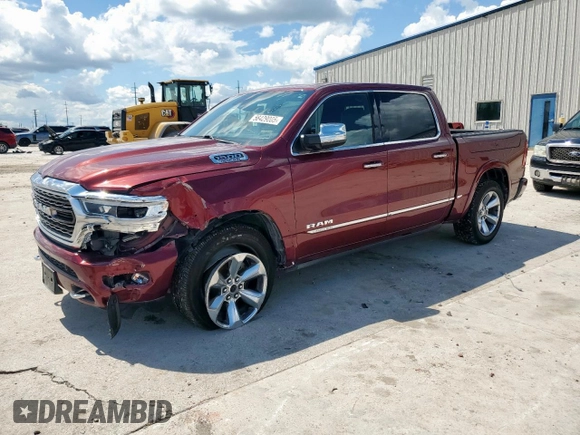 2019 Ram 1500 Limited z VIN 1C6SRFHT7KN700112, wystawiony jako Copart lot #56429005 z przebiegiem 93 433 mil mil oraz Szkoda całkowita • Salvage title. Historia ofert i sprzedaży dostępna na DreamBid. Obrazek 1.