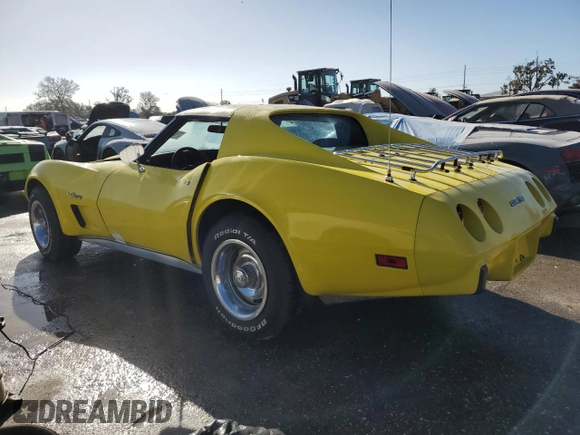 1976 Chevrolet Corvette with VIN 1Z37L6S435024, listed as a Copart auction lot 74694174 with 76,512 mi miles and Non repairable. Bid and sale history available at DreamBid. Image 2.