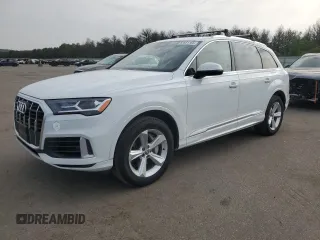 2020 Audi Q7 Premium z VIN WA1AXAF78LD000670, wystawiony jako Copart lot #60651165 z przebiegiem 63 220 mil mil oraz Czysty tytuł • Clean title. Historia ofert i sprzedaży dostępna na DreamBid. Obrazek 1.