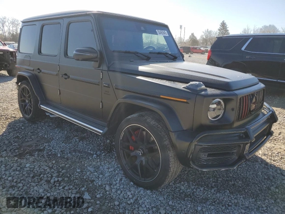 2021 Mercedes-Benz G AMG G 63 with VIN W1NYC7HJ8MX418781, listed as a Copart auction lot 50465945 with Not Provided miles and Salvage Title. Bid and sale history available at carsss.com. Image 4.