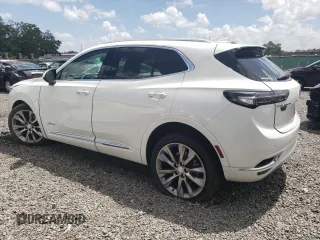 2021 Buick Envision Avenir with VIN LRBFZRR41MD122678, listed as a Copart auction lot 43330185 with 0 mi miles and Salvage Title. Bid and sale history available at carsss.com. Image 2.