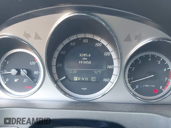 2009 Mercedes-Benz C-Class 3.5L Sport with VIN WDDGF56XX9F210202, listed as a IAAI auction lot 41671054 with 193,450 mi miles. Bid and sale history available at carsss.com. Image 7.