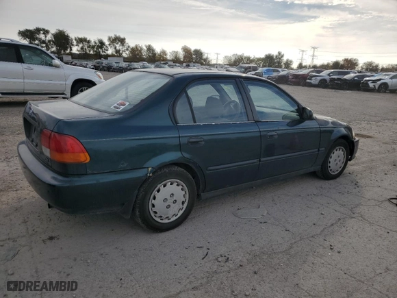 1997 Honda Civic DX with VIN 1HGEJ6626VL003183, listed as a Copart auction lot 78075644 with 133,963 mi miles and Salvage Title. Bid and sale history available at carsss.com. Image 3.