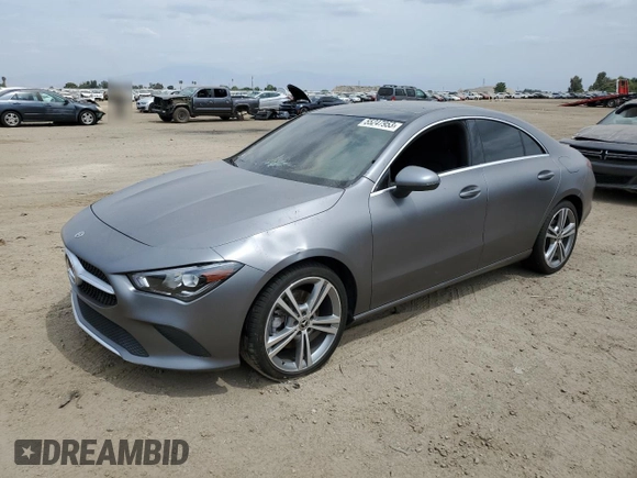 2021 Mercedes-Benz CLA 250 with VIN W1K5J4GB0MN186994, listed as a Copart auction lot 55247953 with Not Provided miles and . Bid and sale history available at DreamBid. Image 1.