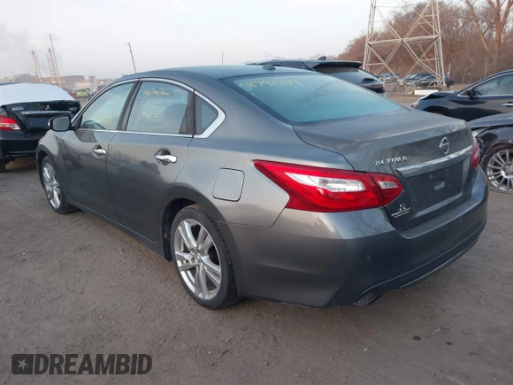 2017 Nissan Altima SL with VIN 1N4BL3AP4HC180533, listed as a IAAI auction lot 41791484 with 120,619 mi miles and . Bid and sale history available at DreamBid. Image 3.