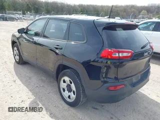 2017 Jeep Cherokee Sport with VIN 1C4PJLAB8HW508528, listed as a IAAI auction lot 42148894 with 104,646 mi miles and . Bid and sale history available at DreamBid. Image 3.