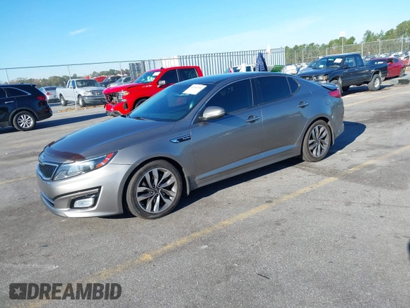 2015 Kia Optima SX Turbo with VIN 5XXGR4A66FG382167, listed as a IAAI auction lot 40951399 with 77,083 mi miles and . Bid and sale history available at DreamBid. Image 17.