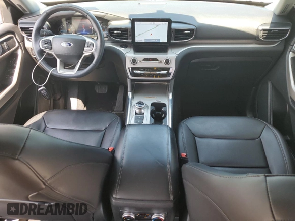 2023 Ford Explorer XLT with VIN 1FMSK7DH6PGA48191, listed as a Copart auction lot 62588395 with 24,383 mi miles and Salvage title. Bid and sale history available at DreamBid. Image 8.