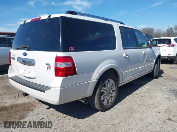 2011 Ford Expedition Max Limited with VIN 1FMJK1K51BEF09576, listed as a IAAI auction lot 41591224 with 270,236 mi miles and . Bid and sale history available at DreamBid. Image 4.