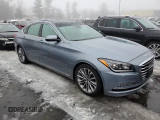 2017 Genesis G80 3.8L with VIN KMHGN4JE5HU199290, listed as a Copart auction lot 45320385 with 24,571 mi miles and Salvage Title. Bid and sale history available at DreamBid. Image 4.