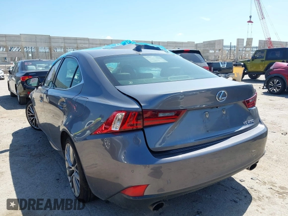 2015 Lexus IS 250 with VIN JTHBF1D25F5059886, listed as a IAAI auction lot 42527234 with 118,584 mi miles and . Bid and sale history available at DreamBid. Image 3.