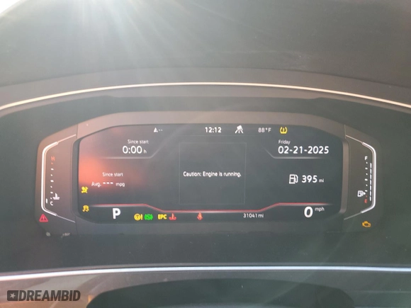 2022 Volkswagen Tiguan SEL R-Line with VIN 3VV4B7AX7NM116561, listed as a Copart auction lot 47264305 with 31,041 mi miles and Non Repairable. Bid and sale history available at carsss.com. Image 9.